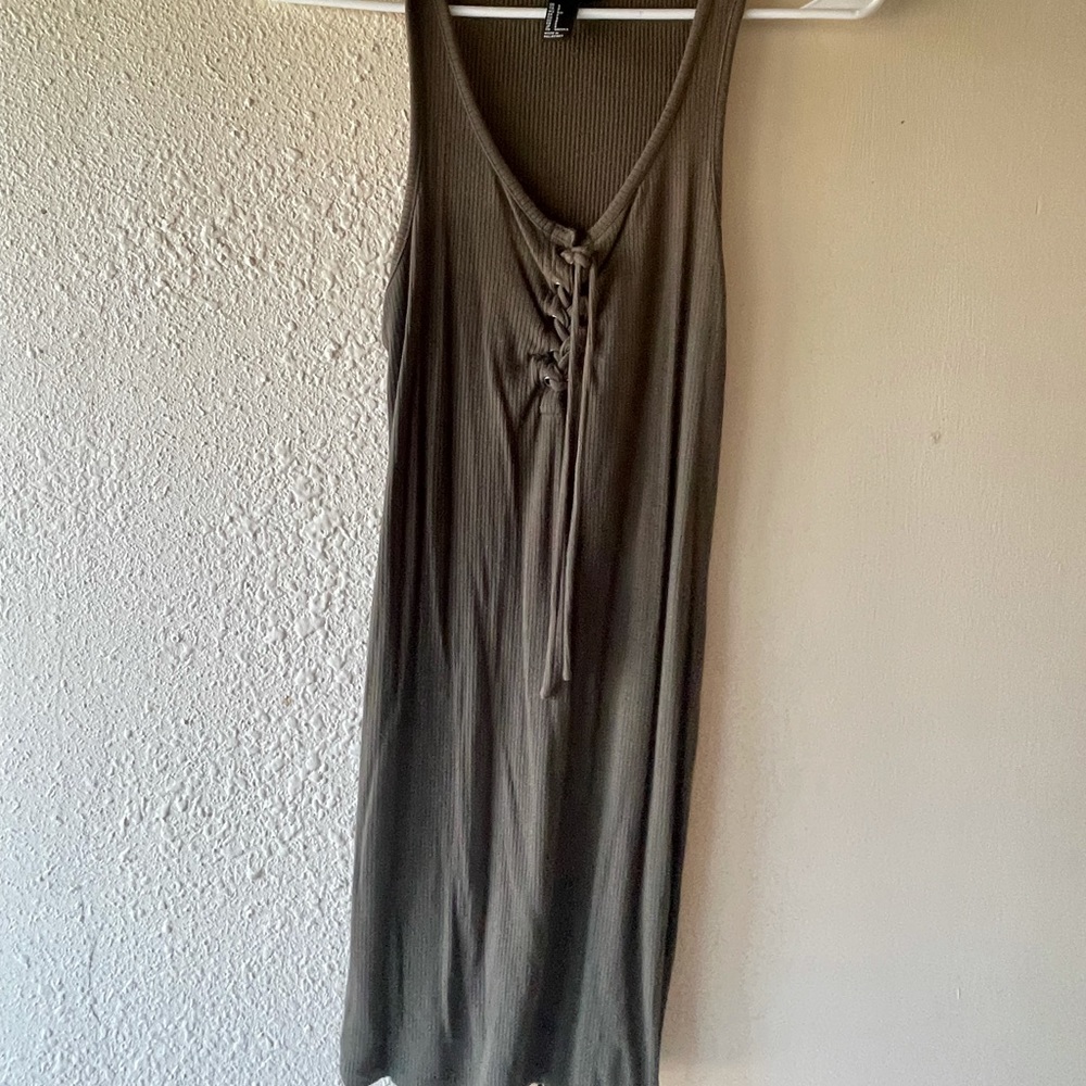 Olive green dress